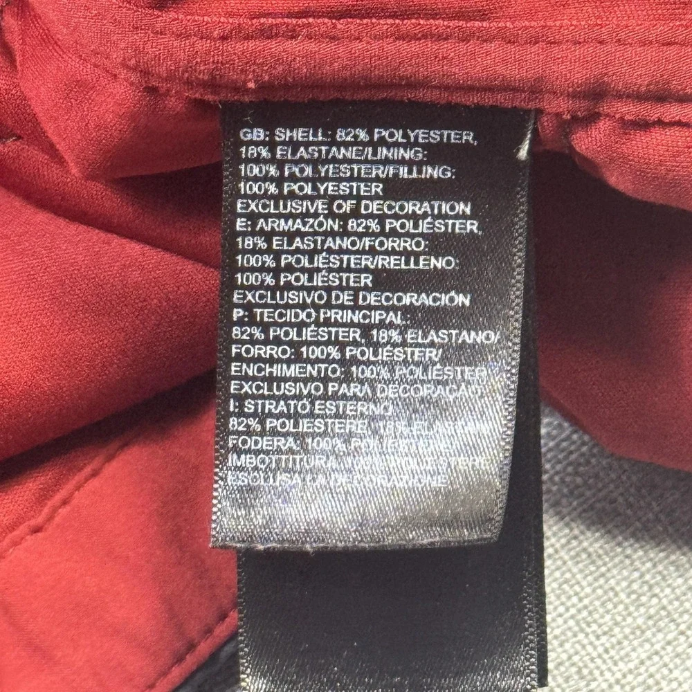 The North Face Jacket Mens‎ XL Red Puffer Insulated Quilted Short Zip Pockets